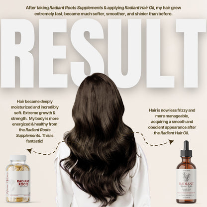 RADIANT HAIR OIL: (A LUXURIOUS BLEND FOR HAIR HEALTH)